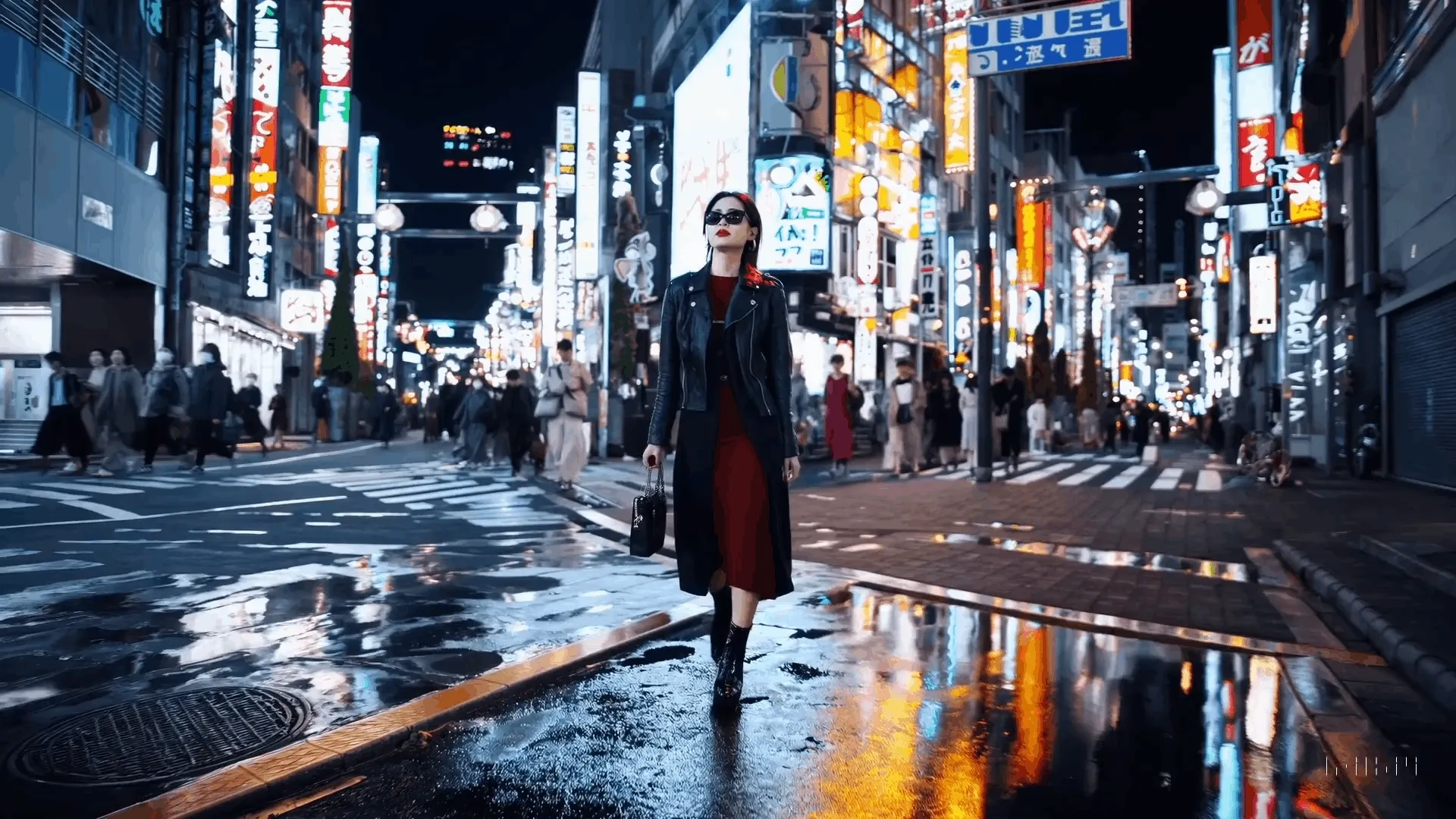 Sora - Woman crossing a street